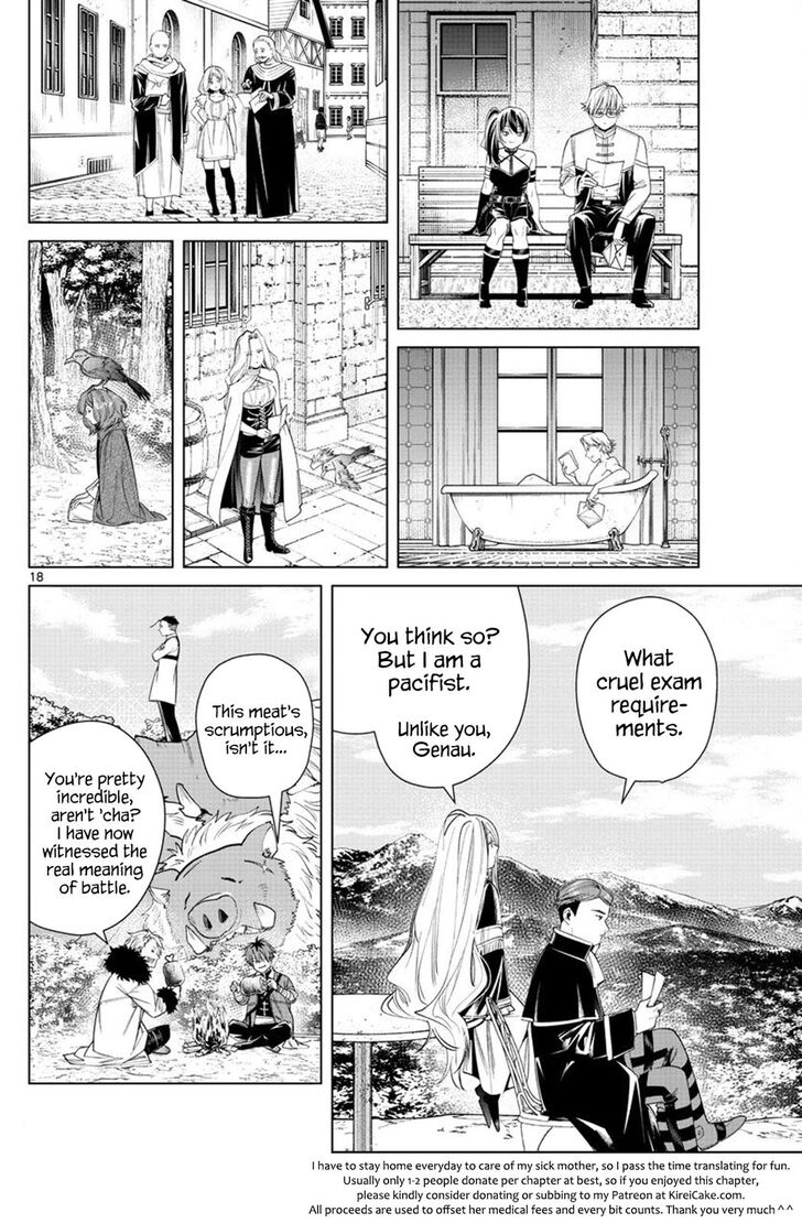 Frieren: Beyond Journey's End Manga Chapter 47 page 18 - Fern and Her Baked Sweets scene