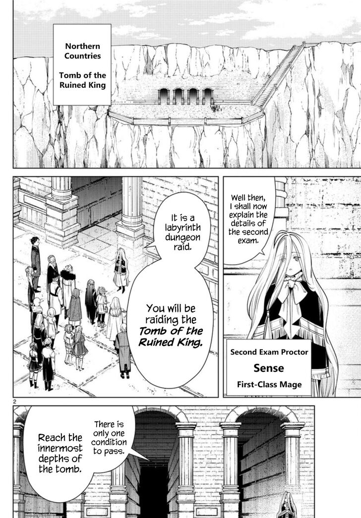 Frieren: Beyond Journey's End Manga Chapter 48 page 2 - The Ruins of the King's Tomb scene