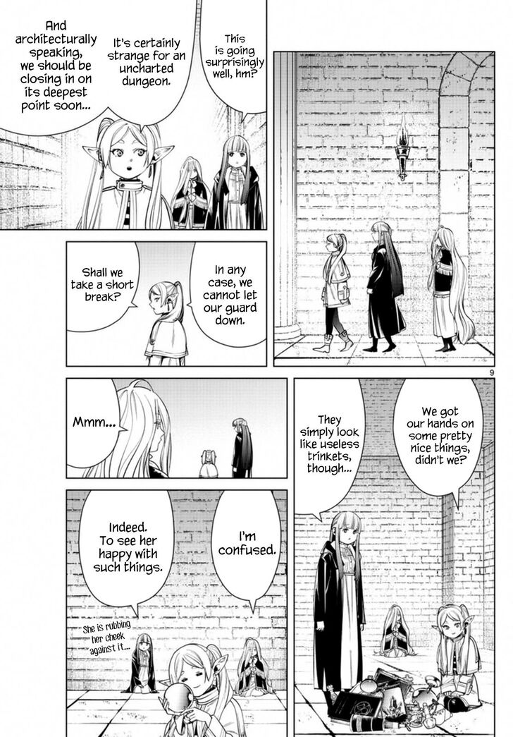 Frieren: Beyond Journey's End Manga Chapter 49 page 9 - Dungeons and Magical Items scene