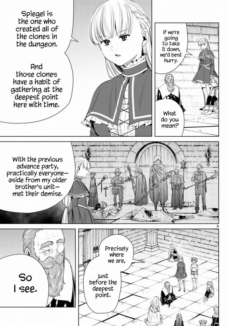 Frieren: Beyond Journey's End Manga Chapter 52 page 9 - Strategy Meeting scene
