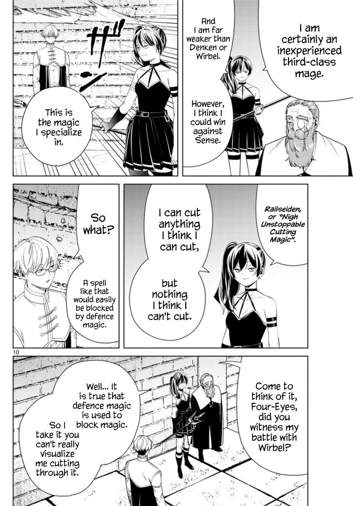 Frieren: Beyond Journey's End Manga Chapter 54 page 10 - A Spell that Slashes Almost Anything scene