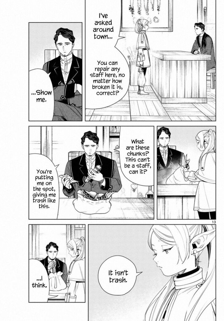 Frieren: Beyond Journey's End Manga Chapter 56 page 13 - Fern's Staff scene