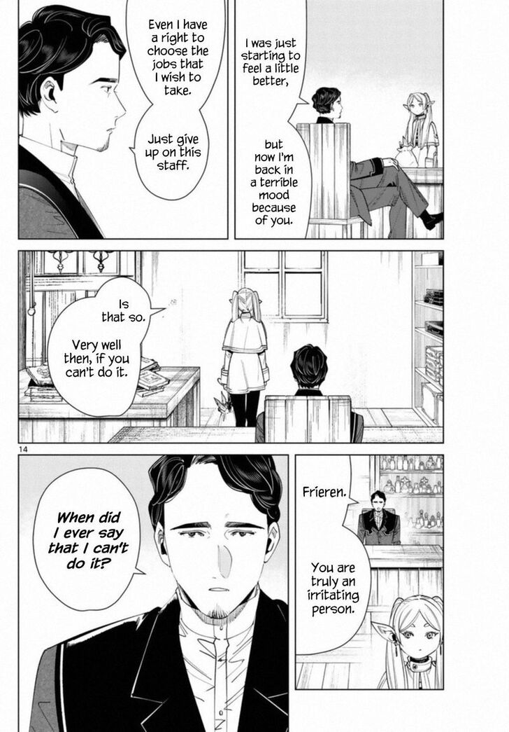 Frieren: Beyond Journey's End Manga Chapter 56 page 14 - Fern's Staff scene