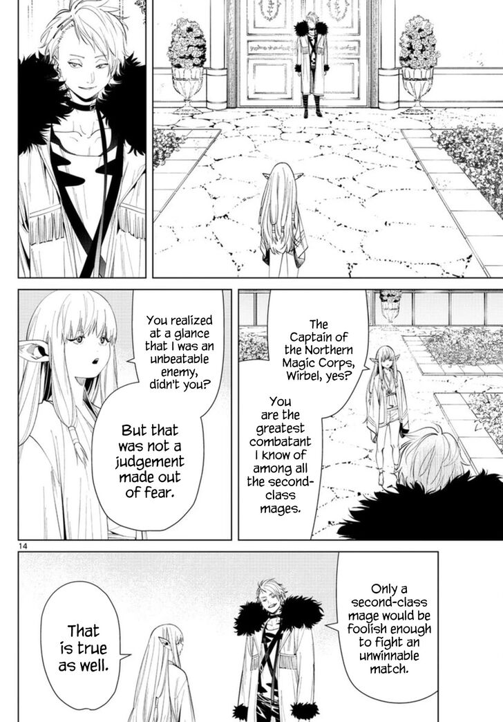 Frieren: Beyond Journey's End Manga Chapter 58 page 14 - Serie's Intuition scene