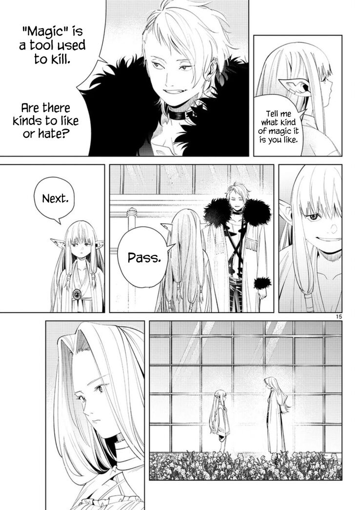Frieren: Beyond Journey's End Manga Chapter 58 page 15 - Serie's Intuition scene