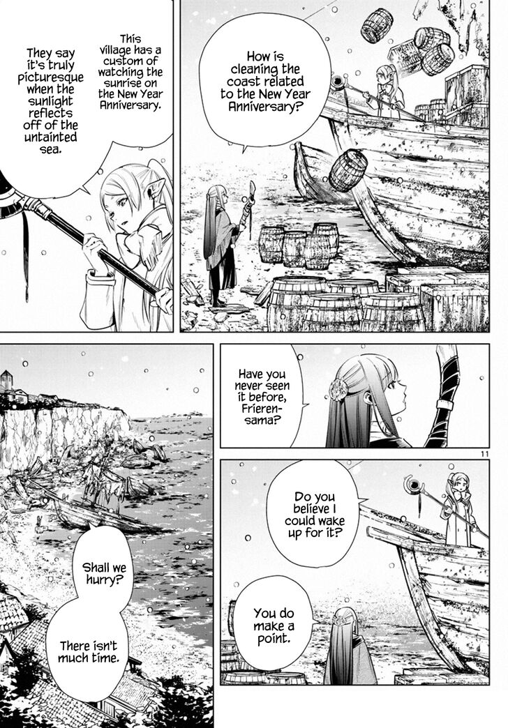 Frieren: Beyond Journey's End Manga Chapter 6 page 11 - New Year's Festival scene