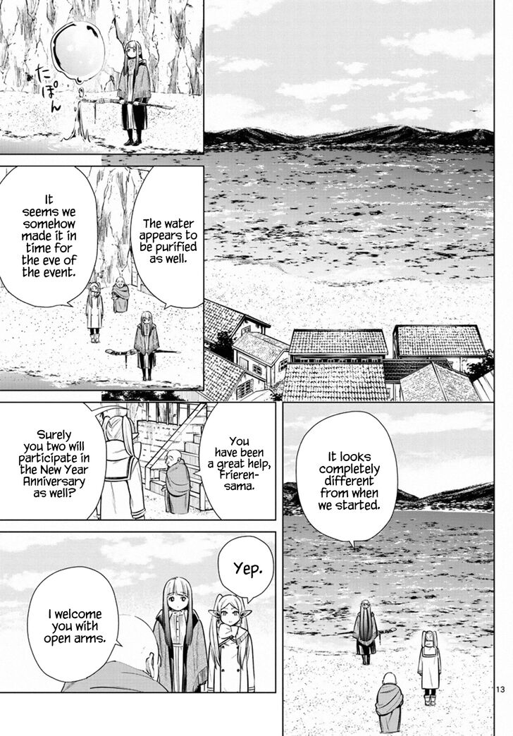 Frieren: Beyond Journey's End Manga Chapter 6 page 13 - New Year's Festival scene