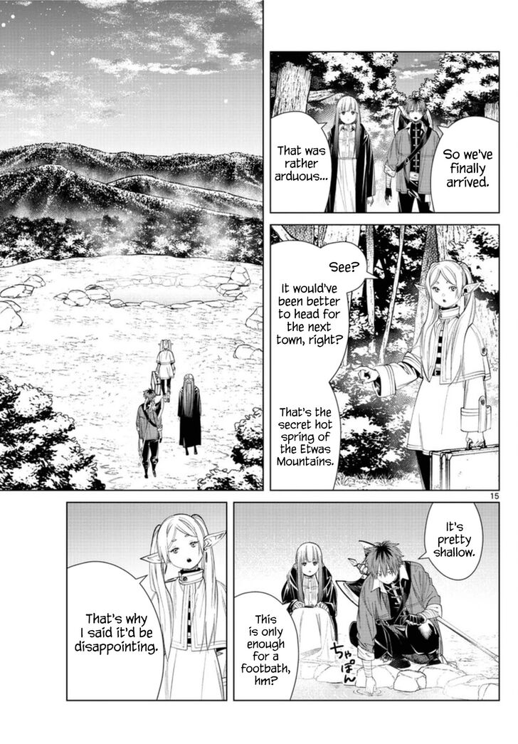 Frieren: Beyond Journey's End Manga Chapter 65 page 15 - The Secret Hot Spring of the Etwas Mountains scene