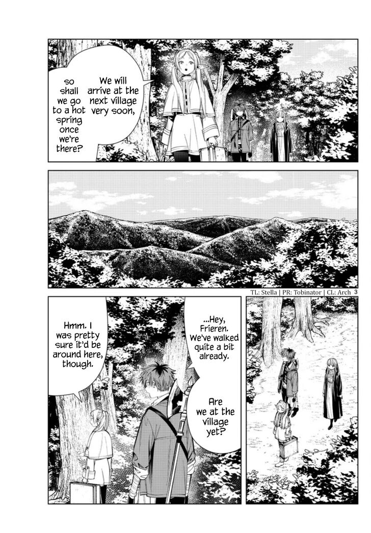 Frieren: Beyond Journey's End Manga Chapter 65 page 3 - The Secret Hot Spring of the Etwas Mountains scene