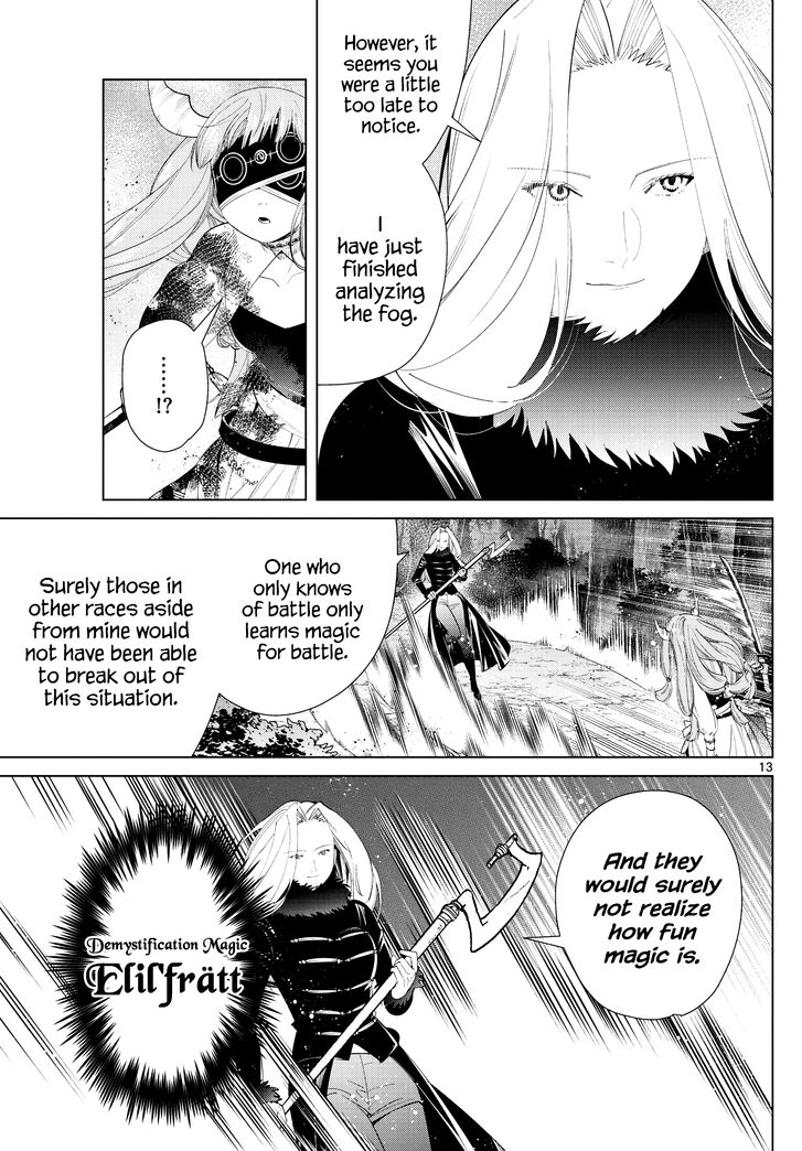 Frieren: Beyond Journey's End Manga Chapter 75 page 13 - Erilfrachte-The Spell to Dispel Fog scene