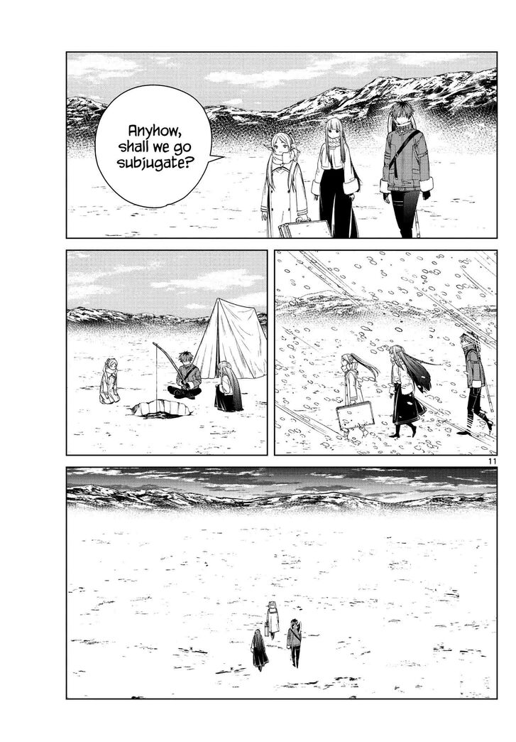 Frieren: Beyond Journey's End Manga Chapter 80 page 11 - Holy Snow Crystals scene