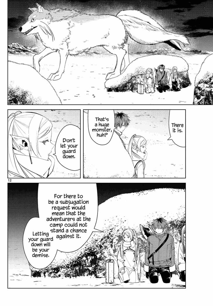 Frieren: Beyond Journey's End Manga Chapter 80 page 12 - Holy Snow Crystals scene