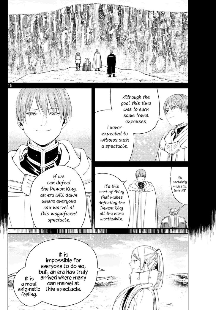 Frieren: Beyond Journey's End Manga Chapter 80 page 16 - Holy Snow Crystals scene