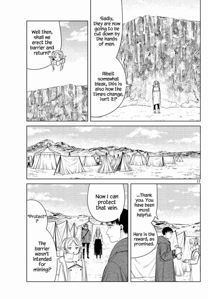 Frieren: Beyond Journey's End Manga Chapter 80 page 17 - Holy Snow Crystals scene