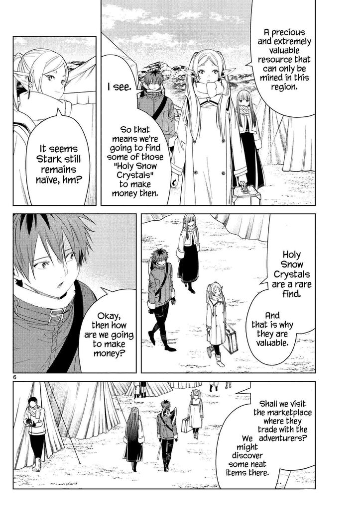 Frieren: Beyond Journey's End Manga Chapter 80 page 6 - Holy Snow Crystals scene