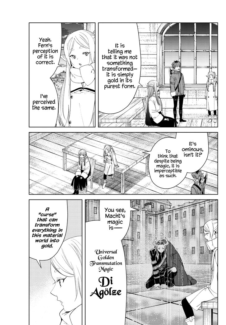 Frieren: Beyond Journey's End Manga Chapter 82 page 5 - Diagoldze—The Spell to Transmute All Creation into Gold scene