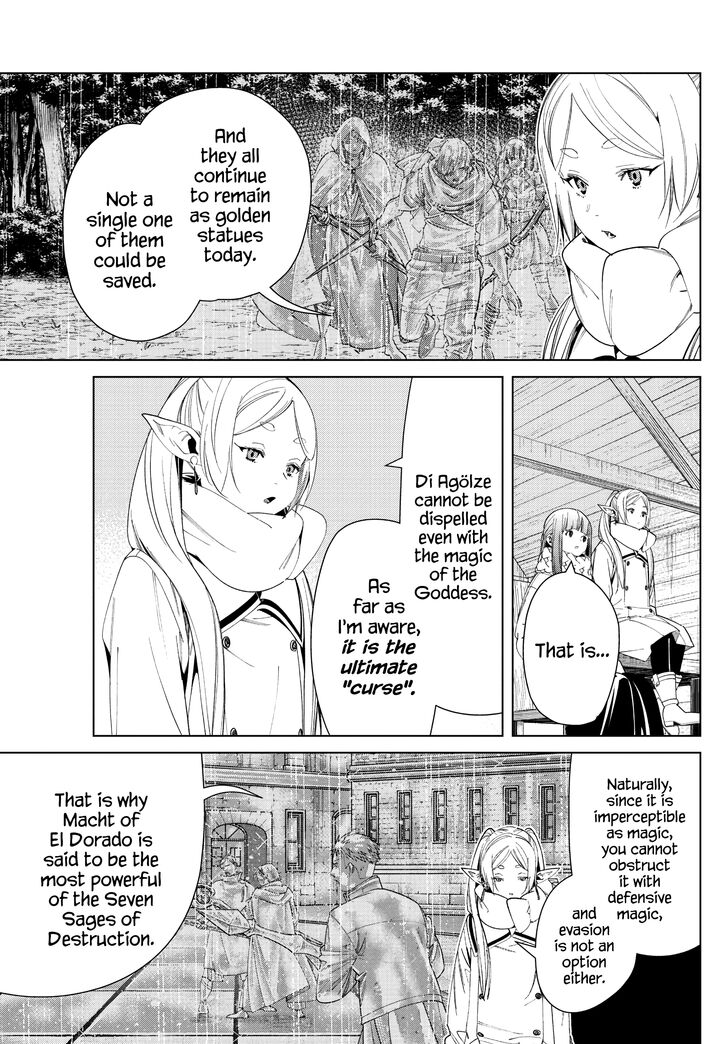 Frieren: Beyond Journey's End Manga Chapter 82 page 7 - Diagoldze—The Spell to Transmute All Creation into Gold scene