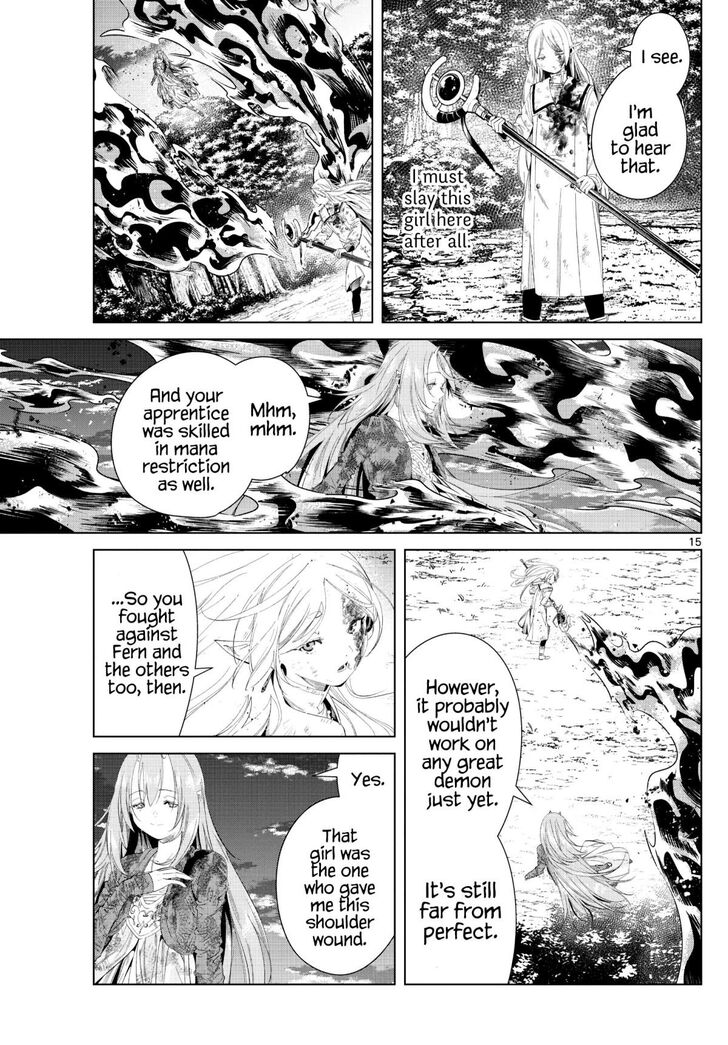 Frieren: Beyond Journey's End Manga Chapter 99 page 15 - Offense and Defense scene