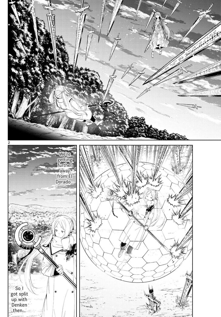 Frieren: Beyond Journey's End Manga Chapter 99 page 2 - Offense and Defense scene