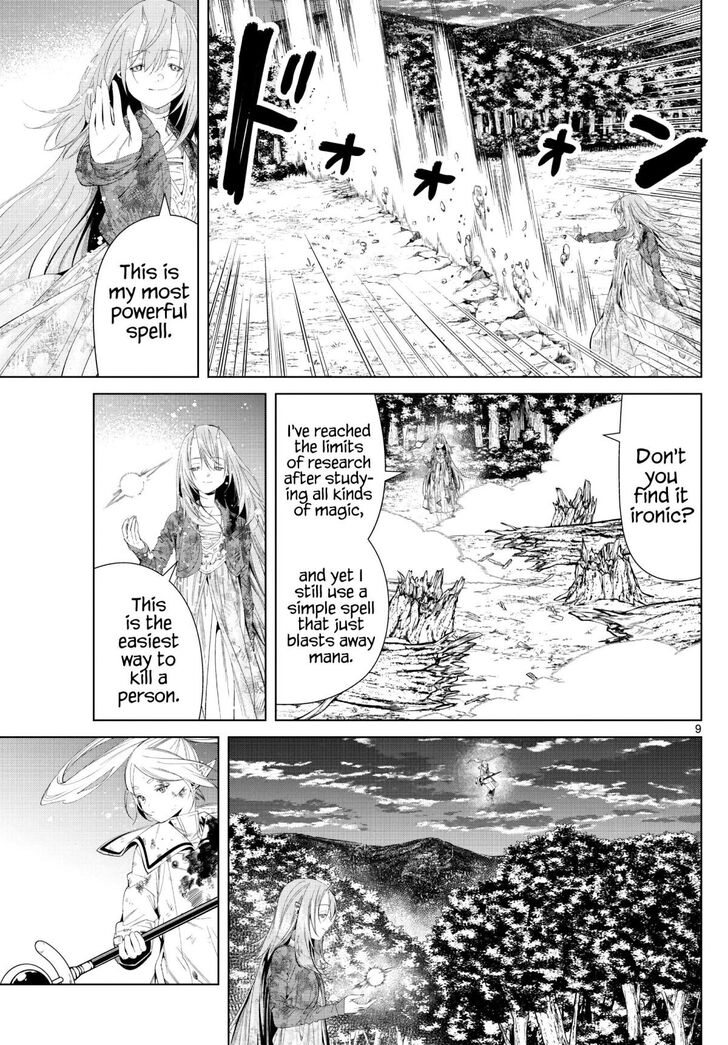 Frieren: Beyond Journey's End Manga Chapter 99 page 9 - Offense and Defense scene